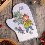 Варежка-прихватка Magic winter, 20?27 см, саржа, 100% хлопок, ватин 250 г/м?