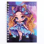 Алмазная мозаика с частичным заполнением для детей на блокноте «Модница», 11?15 см, 48 листов