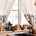 Комплект штор для кухни с подхватами «Этель» Horse family, размер 145?180 см, 2 шт., габардин