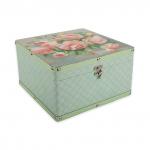 "Gamma" DBK-05 шкатулка декоративная "сундучок" 24 х 24 х 14 см №020 "Розовый букет"