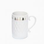 Кружка керамическая новогодняя «Ёлочки», 300 мл