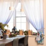 Комплект штор для кухни с подхватами «Рождественский вечер» 145?180 см-2 штуки, 100% п/э