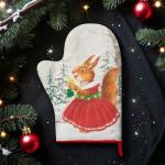 Варежка-прихватка «Зимнее волшебство» 20?28 см,100% хлопок, ватин 250 г/м?