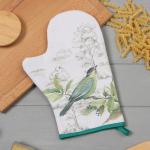 Варежка-прихватка «Этель. Птицы», 20?28 см, саржа, 100% хлопок, ватин 250 г/м?