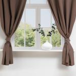 Комплект штор для кухни с подхватами Этель Kitchen, коричневый, 150?180 см - 2 шт.