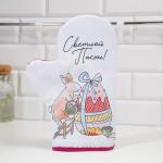 Варежка-прихватка Доляна «Пасха» 20?28 см, 35% хлопок, 65% пэ, ватин 250 г/м?