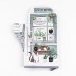 Варежка-прихватка «Ботанический сад» 20?28 см, саржа, 100% хлопок, ватин 250 г/м?