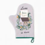 Варежка-прихватка «Доляна. Милый дом», 20?28 см, 35% хлопок, 65% п/э, ватин 250 г/м?