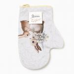 Варежка-прихватка «Доляна. Зайчата», 20?28 см, 35% хлопок, 65% п/э, ватин 250 г/м?