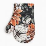 Варежка-прихватка «Этель» Meadow flower 20?27 см, 100% хлопок, саржа 190 г/м?