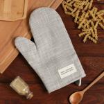 Варежка - прихватка «Доляна. Душевная кухня», 20?28 см, 50% хлопок, 50% п/э, рогожка 158 г/м?