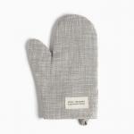 Варежка - прихватка «Доляна. Душевная кухня», 20?28 см, 50% хлопок, 50% п/э, рогожка 158 г/м?