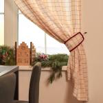 Комплект штор для кухни с подхватами «Этель» «Bright cage» 150?180 см-2штуки., 100% хл