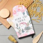 Варежка-прихватка «Этель» Love and Grace: 20?28 см, саржа, 100% хлопок, ватин 250 г/м?