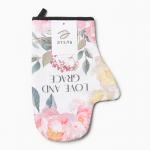 Варежка-прихватка «Этель» Love and Grace: 20?28 см, саржа, 100% хлопок, ватин 250 г/м?