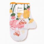 Варежка-прихватка «Доляна. Весна», 20?28 см, 35% хлопок, 65% п/э, ватин 250 г/м?