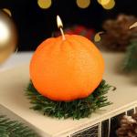 Ароматическая свеча фигурная «Мандарин», 6.7?6.7?5.6 см