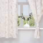 Комплект штор для кухни с подхватами Этель Flower herbarium, 149?180 см - 2 шт.