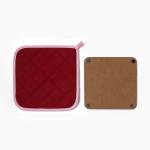 Набор кухонный «Тюльпаны»: прихватка 19?19 см, подставка под горячее