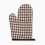 Варежка-прихватка «Этель. Мозаика», 26?16 см, коричневая