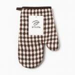 Варежка-прихватка «Этель. Мозаика», 26?16 см, коричневая