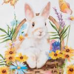 Полотенце «Зайчики», 40?73 см, 100% хлопок, саржа 190 г/м?