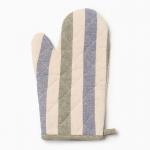 Варежка-прихватка «Доляна. Полоса», 28?17 см, бежевая
