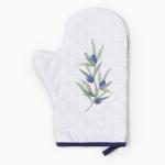 Варежка-прихватка «Этель. Олива», 20?28 см, саржа, 100% хлопок, ватин 250 г/м?