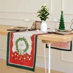 Дорожка на стол новогодняя Этель «Рождественский венок» 40?147 ± 5 см, 100% хлопок, саржа 190 г/м?