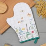 Варежка-прихватка «Этель. Полевые цветы», 20?28 см, саржа, 100% хлопок, ватин 250 г/м?