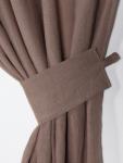 Комплект штор для кухни SL HOME Coniferous, 135?180 см - 2 шт., подхваты 2 шт., лён 100%