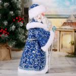 Дед Мороз под ёлку «Зимнее волшебство. Кудрявая борода», двигается, 37 см, синий