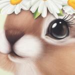 Полотенце «Этель. Зайчик с ромашками», 40?70 см, 100% хлопок, саржа 190 г/м?