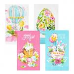 Набор полотенец кухонный Доляна «Пасхальные забавы» 35?60 см-4 шт., 100% хлопок