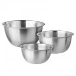 SATOSHI Набор салатников глубоких 3пр, 19-21-23см, 1500-2200-3000мл, нерж.сталь