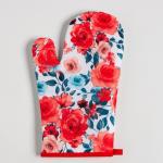 Варежка Доляна «Розы» 26?16 см, 100% п/э