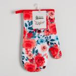 Варежка Доляна «Розы» 26?16 см, 100% п/э