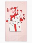 Полотенце «Этель» Cat's love, 40?73 см, 100% хлопок, саржа 190 г/м?