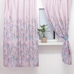 Комплект штор для кухни с подхватами Этель Meow 145?180 см-2 шт., 100% п/э