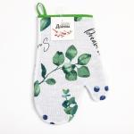 Варежка-прихватка «Доляна» Eucalyptus 20?27 см,100% хлопок, рогожка 164 г/м?