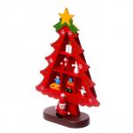 Сувенир «Ёлка с ячейками под подарки», 14.5?19.5 см, красная