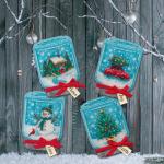 Набор для вышивания "DIMENSIONS" 70-08997   "Рождественские украшения в банке"