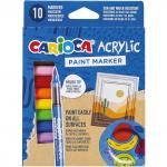 "Carioca" Набор маркеров "Paint Marker" 10 цв. 10 шт. кисть