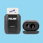 "Milan" Набор  ластик и точилка для карандашей COMPACT + 2 запасных ластика