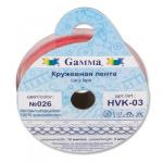 "Gamma" кружевная лента 12 мм HVK-03 в рулоне 5 x 3 м СК/Распродажа