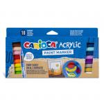 "Carioca" Набор маркеров "Paint Marker" 18 цв. 18 шт. кисть