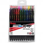 "Pentel" Набор гелевых ручек Energel d 0.7 мм 24 цв. BL437R1PC24M цвет чернил: ассорти