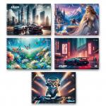 "Светоч" А232 Альбом для рисования, выбор.лак. 100 г/м2 A4 29.5 х 21 см 5 шт. на гребне 40 л.