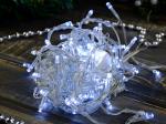 Гирлянда ТМ "Bikson" бахрома 96LED, 3,0*0,6м, холодн белый, 4 реж, прозр пров, коннект, арт. WWK3112