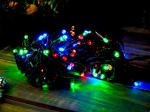 Гирлянда ТМ "Bikson" нить 100LED, 8,5м, мульти, 4 реж, зелён провод, арт. WWK31114